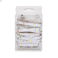 Светодиодная LED-лента 2,3м на 3 AA батарейках, холодное белое свечение.