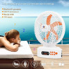 Вентилятор акумуляторний 12″ EP-312 із сонячною панеллю, Bluetooth, FM-радіо та LED-підсвіткою