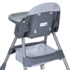 Стільчик для годування BAMBI M 5722 Gray, регульований, знімний столик, 5-точковий ремень, колеса, екошкіра