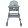 Стільчик для годування BAMBI M 5722 Mint, регульований, знімний столик, 5-точковий ремень, колеса, екошкіра