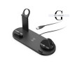 Беспроводное зарядное устройство 5 в 1 подставка для iPhone 15, 14, 13, 12, 11 X, Apple Watch Airpods