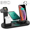 Беспроводное зарядное устройство 5 в 1 подставка для iPhone 15, 14, 13, 12, 11 X, Apple Watch Airpods