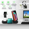 Беспроводное зарядное устройство 5 в 1 подставка для iPhone 15, 14, 13, 12, 11 X, Apple Watch Airpods