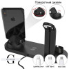 Беспроводное зарядное устройство 5 в 1 подставка для iPhone 15, 14, 13, 12, 11 X, Apple Watch Airpods