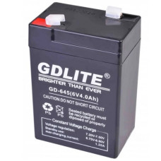 Аккумулятор GDLITE GD-645 6V 4Ah свинцово-кислотный для весов, фонарей, сигнализаций.