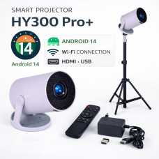 Смарт-проектор HY300 PRO+ Android 14 LCD FHD, 180 ANSI-люмен, Wi-Fi