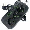 Сетевой фильтр Удлинитель с USB (3×220В+4×USB+1×Type-C), QL-1074U, Черный 3m