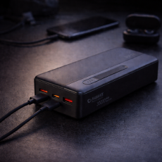 Power Bank MAXMATE MMP30H4 30000mAh , 2×USB + Type-C, чорний