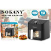 Аэрофритюрница Sokany SK-10054 Аэрогриль с антипригарным покрытием, 1800 Вт, сенсорное управление.