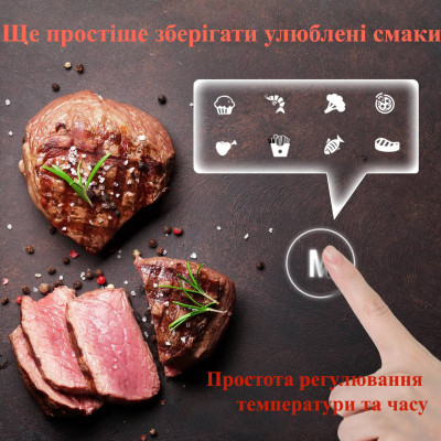 Мультипеч 3в1 Аерогриль Духовка Сушилка для овощей и фруктов на 15 л №2