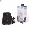 Сетевой фильтр Удлинитель с USB Т-61 (3×220В+3×USB+1×Type-C), , Черный 2m