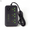 Сетевой фильтр Удлинитель с USB Т-61 (3×220В+3×USB+1×Type-C), , Черный 2m