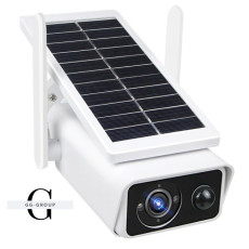 Камера видеонаблюдения не поворотная WiFi Q2 (ICSEE) (WIFI Solar Camera 3MP (ОРИГИНАЛ) FHD-Contains two 18650 batteries)