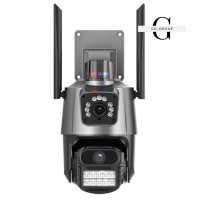 Камера відеоспостереження PTZ вулична WiFi P11 (3MP+3MP) (ICSEE)
