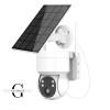 Камера видеонаблюдения PTZ уличная WiFi TQ2 (ICSEE) с солнечной панелью