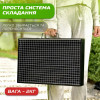 Портативний складаний мангал з решіткою для барбекю 43×30×23,5 см, нержавіюча сталь