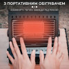 Газовий обігрівач 1,3 кВт з керамічним нагрівачем та п'єзопідпалом, портативний, для кемпінгу та туризму
