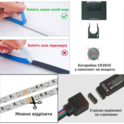 Светодиодная лента 5050 RGB – 16 цветов, IP65, 55 люмен, 9000 часов работы от USB 5V с Bluetooth и мобильным приложением №3