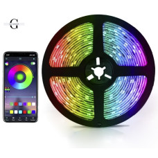 Яскрава та стильна світлодіодна стрічка 5050 RGB - 16 кольорів, IP65, 55 люмен, 9000 годин роботи від USB 5V з Bluetooth З мобільним додатком