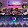 Светодиодная лента 5050 RGB – 16 цветов, IP65, 55 люмен, 9000 часов работы от USB 5V с Bluetooth и мобильным приложением