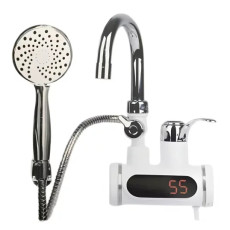 Проточний кран водонагрівач бойлер з екраном і душем Heating Faucet FT-001 (Нижнє підключення)
