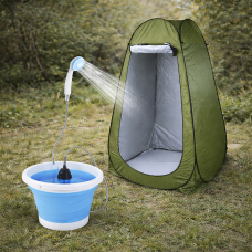 Мобильный душевой комплекс Outdoor Clean 3в1 – полная автономия в кемпинге и на природе.