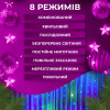 Гірлянда штора світлодіодна GarlandoPro Роса 200LED 3х2м 10 ліній 8 режимів гірлянда крапля роси