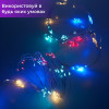 Гірлянда світлодіодна кінський хвіст GarlandoPro 600LED Роса 20 ліній 8 режимів 3м кінський хвіст гірлянда
