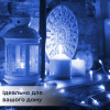 Светодиодная гирлянда на батарейках+USB GarlandoPro 50LED 5м медный провод гирлянды роса Синий