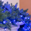 Гирлянда нить 14м на 300 LED лампочек светодиодная черный провод 8 режимов работы