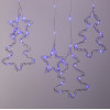 Гирлянда светодиодная штора GarlandoPro звезда и елка 120LED 3х0,9 м 8 режимов Синий