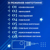 Гирлянда светодиодная штора GarlandoPro звезда и луна 108LED 3х0,9 м гирлянда звезда Синий