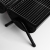 Вугільний гриль двосторонній портативний з решіткою 38х25х35 см чорний BQ-1