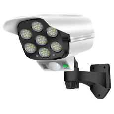 Вуличний ліхтар настінний 77 COB LED з датчиком руху та сонячною панеллю автономна лампа для саду городу HP-L-4