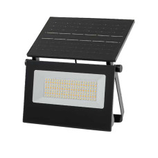 Вуличний LED ліхтар на сонячних батареях 12x3.2x8.5 см прожектор світлодіодний вуличний 80 LED 100 Вт із сонячною панеллю HP-5-57