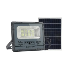 Уличный LED фонарь на солнечных батареях 31.6x27.8x7.5 см прожектор светодиодный уличный 270 LED 300 Вт с солнечной панелью HP-5-62