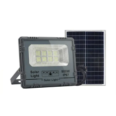Вуличний LED ліхтар на сонячних батареях 37x30.8x7.5 см прожектор світлодіодний вуличний 480 LED 500 Вт із сонячною панеллю HP-5-63