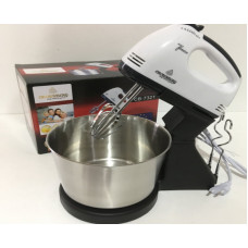 Миксер ручной с 2 л чашей 7 режимов Crownberg CB-7321 White(300Вт)