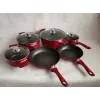 Комплект кастрюль и сковород Benson BN-335 с мраморным покрытием и крышками