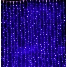 Светодиодная гирлянда Водопад 3*2м 350 Led Синий от сети