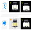 Світлодіодний вуличний ліхтар SOLAR WALL LAMP YT-66B на сонячній батареї з датчиком руху