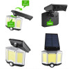 Світлодіодний вуличний ліхтар SOLAR WALL LAMP YT-66B на сонячній батареї з датчиком руху