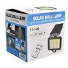Світлодіодний вуличний світильник SOLAR WALL LAMP YT-140 на сонячній батареї з датчиком руху