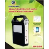 Кемпинговый фонарь на солнечной батарее EASY POWER EP-035 Bluetooth/USB/Power Bank