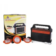 Кемпінговий ліхтар на сонячній батареї EASY POWER EP-0198 Bluetooth/MP3/FM/TF/USB/Power Bank/3 лампочки