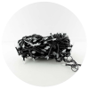 Гірлянда-нитка (String-Lights) 100W-3 внутрішня, пров.: чорний, 7м (Білий)