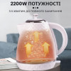 Электрочайник стильный дисковый 1,7 л 2200 Вт Sokany SK-1032 Белый