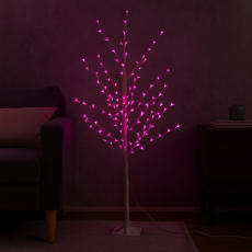 LED-дерево САКУРА  декоративне 1.5 м, 144 LED, рожеве світло, RGB, 8 режимів