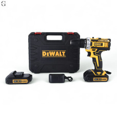 Шуруповерт акумуляторний DeWalt 21V з набором інструментів у кейсі, 2 акумулятори 2.0Ah