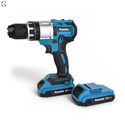 Шуруповерт MAKITA 24V Безщітковий + 2 АКБ 4Ah + Металевий патрон №1
